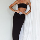 Megyn Diamante Midi Dress Black