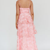 Dori Floral Embellished Maxi Dress Blush
