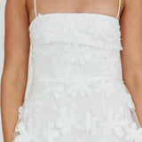 Dori Floral Embellished Maxi Dress White