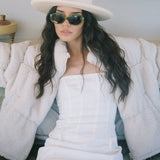 Thrill Seeker Belted Mini Dress White