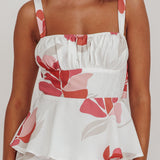 Provence Bloom Tiered Floral Maxi Dress Rose