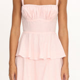 Provence Bloom Tiered Maxi Dress Rosewater