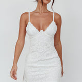 Juniper Moonlight Lace Mini Dress White