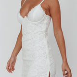 Juniper Moonlight Lace Mini Dress White