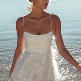 Athens Floral Bow Mini Dress White