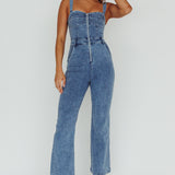 Emilio Flared Jumpsuit Denim