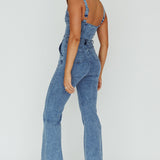 Emilio Flared Jumpsuit Denim
