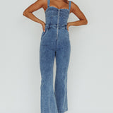 Emilio Flared Jumpsuit Denim