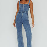 Emilio Flared Jumpsuit Denim