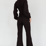 Emilio Long Sleeve Jumpsuit Denim Black