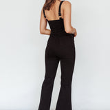 Emilio Flared Jumpsuit Black