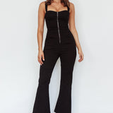 Emilio Flared Jumpsuit Black