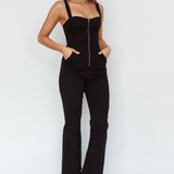 Emilio Flared Jumpsuit Black