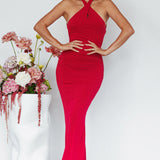 Phoenix Sun Open Back Maxi Dress Red