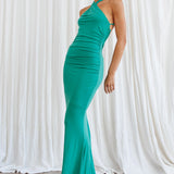 Phoenix Sun Open Back Maxi Dress Green