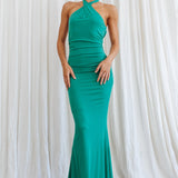 Phoenix Sun Open Back Maxi Dress Green