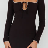Samantha Pearl Detailing Midi Dress Black