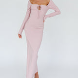 Samantha Pearl Detailing Midi Dress Blush
