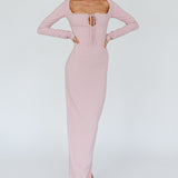 Samantha Pearl Detailing Midi Dress Blush