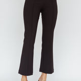 Sabria Mid-Rise Flare Pants Black