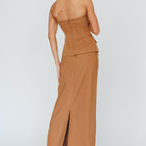 Valencia Flare Midi Skirt Mocha