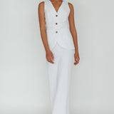 Philomena Midi Skirt White