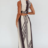 Philomena Maxi Skirt Stripe Black