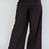 Philomena Wide-Leg Pants Black