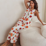 Philomena Maxi Skirt Floral Orange Multi