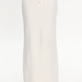 Autumn Breeze Knit Maxi Skirt Off White