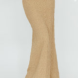 Kalei Textured Midi Skirt Brown