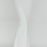 Rana String Tie Side Midi Skirt Cream