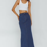 Sinead Denim Maxi Skirt Indigo