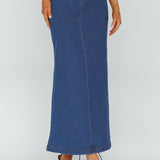 Sinead Denim Maxi Skirt Indigo