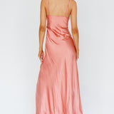 Amity Twist Bust Split Maxi Dress Rose