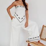 Sought After Wide-Leg Pocket Pants Off White