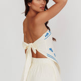 Sought After Tied Back Strapless Top Oat