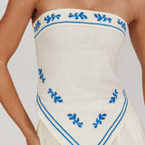Sought After Tied Back Strapless Top Oat