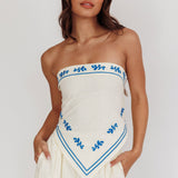 Sought After Tied Back Strapless Top Oat