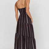 Doe Tied Bust Maxi Dress Black