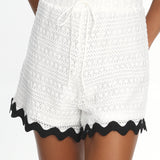 Breakaway Shorts Crochet White
