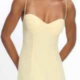All Mine Godet Hem Maxi Dress Butter