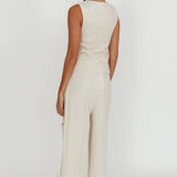 Swing Of Things Sun And Moon Wide Leg Pants Oat