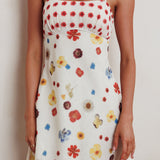Fleur Sun Cami Strap Mini Dress Flowers Red