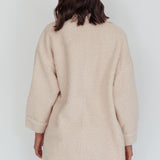 Peace & Serene Collared Sherpa Jacket Oat