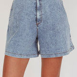 Ottawa Zipper Shorts Denim Blue