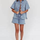 Ottawa Button Up Shirt Denim Blue