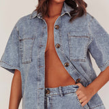 Ottawa Button Up Shirt Denim Blue