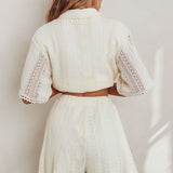 Ottawa Crochet Lace Shorts Oat