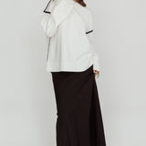 Guardian Contrast Knit Sweater Off White